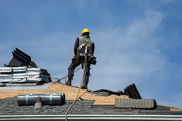 Professional Roof Repair technician working in Asheville, NC